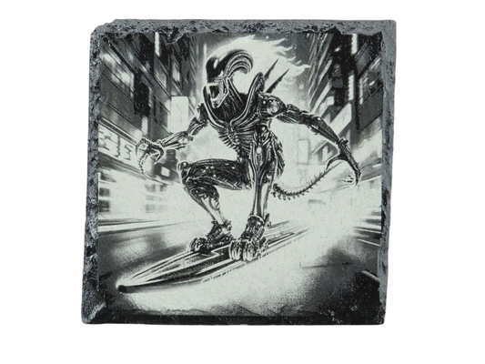 Laser Engraved Slate Coaster - A2