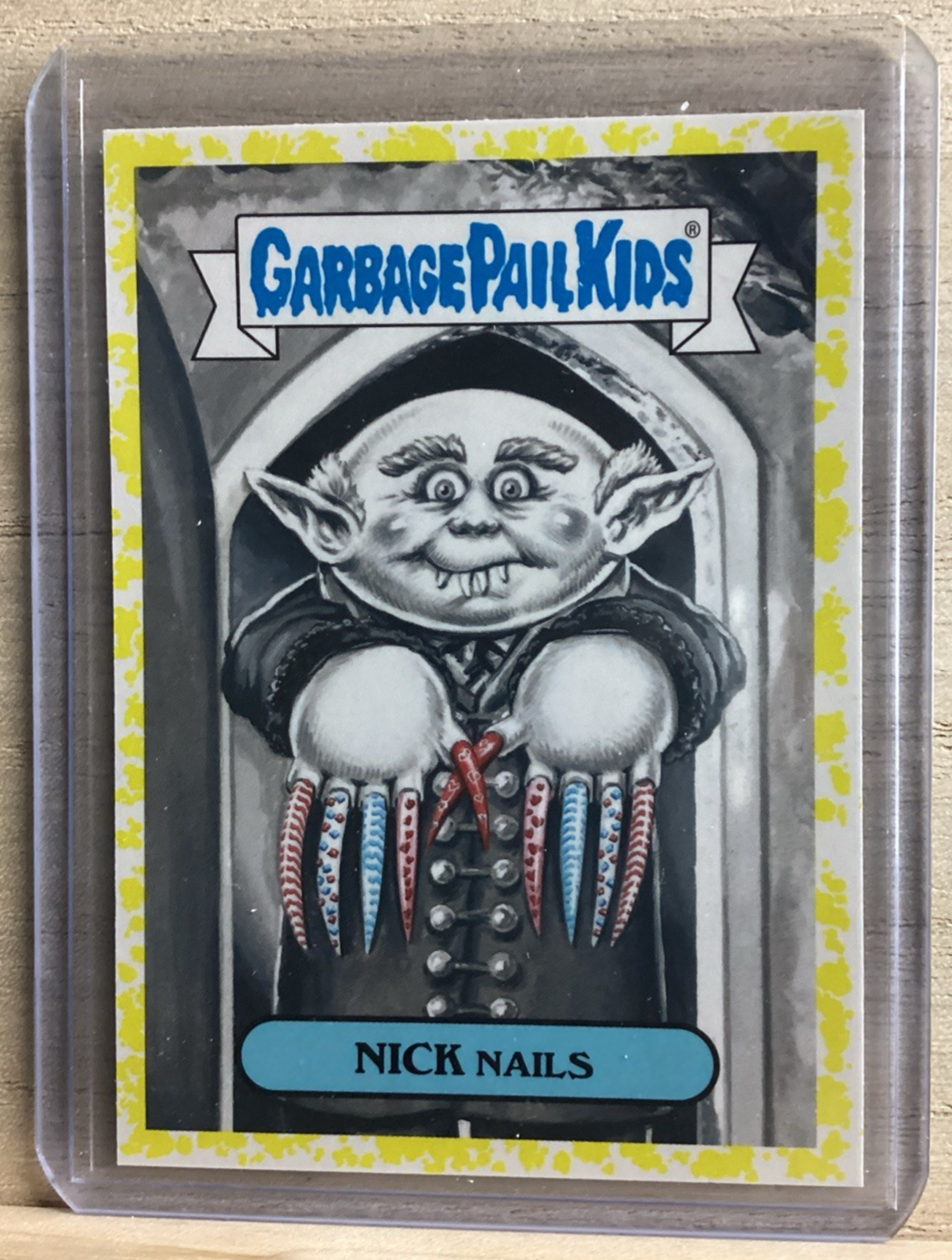 2018 Topps Garbage Pail Kids - Nick Nails - Yellow