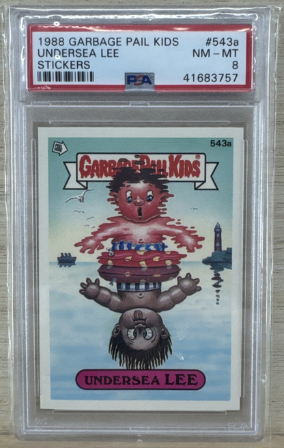 1988 Topps Garbage Pail Kids - Undersea Lee #543a - PSA 8