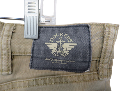 Dockers Pants Men's 38x32 Straight Khaki Chino Flat Front Zip Fly Casual W38 L32