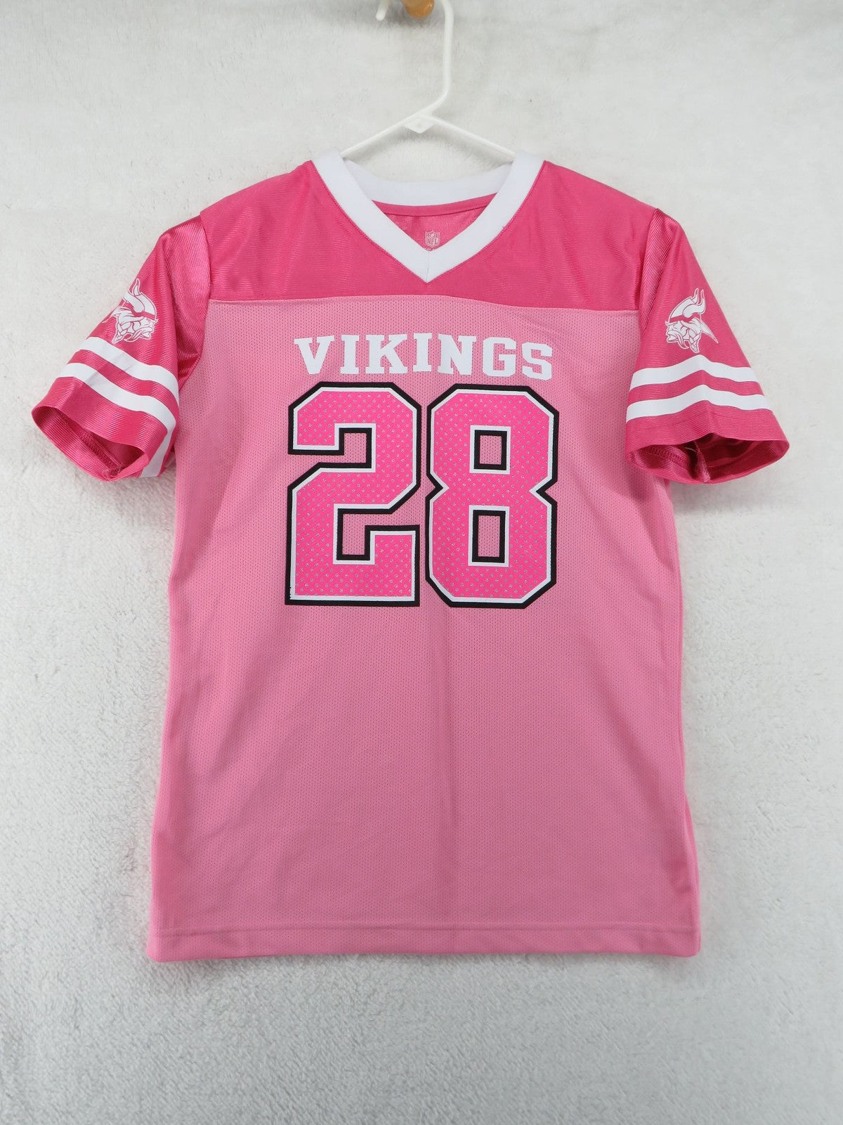 Minnesota Vikings NFL Team Apparel Jersey - Girl's Large 10/12 - Peterson #280