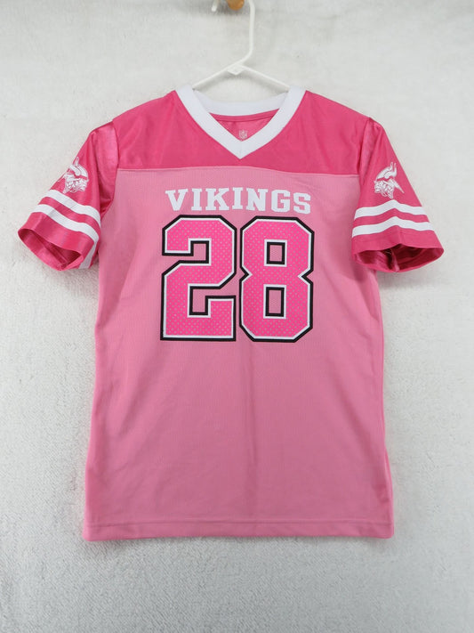 Minnesota Vikings NFL Team Apparel Jersey - Girl's Large 10/12 - Peterson #280