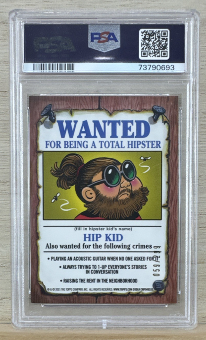 2021 Topps Garbage Pail Kids Chrome - Chromey Tony - Green Refractor - PSA 9