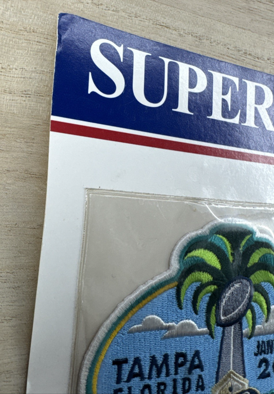 SUPER BOWL 35 Patch Card ~ RAVENS vs GIANTS