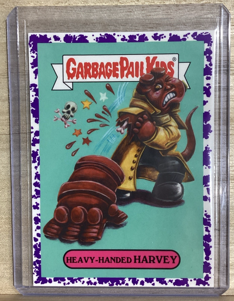 2018 Topps Garbage Pail Kids - Heavy Handed Harvey - Purple