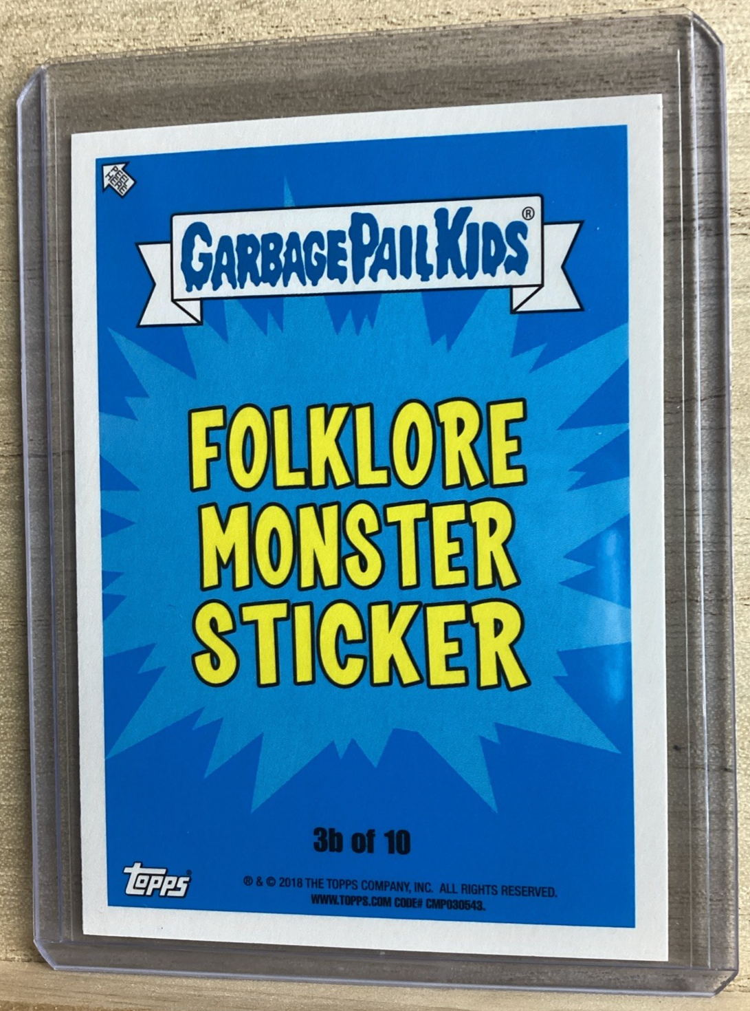2018 Garbage Pail Kids - Jersey Devin - Green