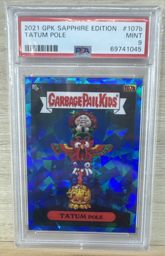 2021 Garbage Pail Kids Sapphire Edition - Tatum Pole #107b - PSA 9