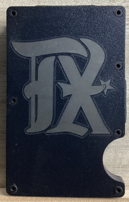 Metal Wallet - Laser Engraved - TRTX - RFID Blocking