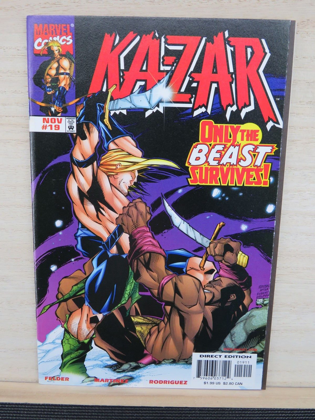Ka-Zar #19 Nov 1998 - Marvel Comic
