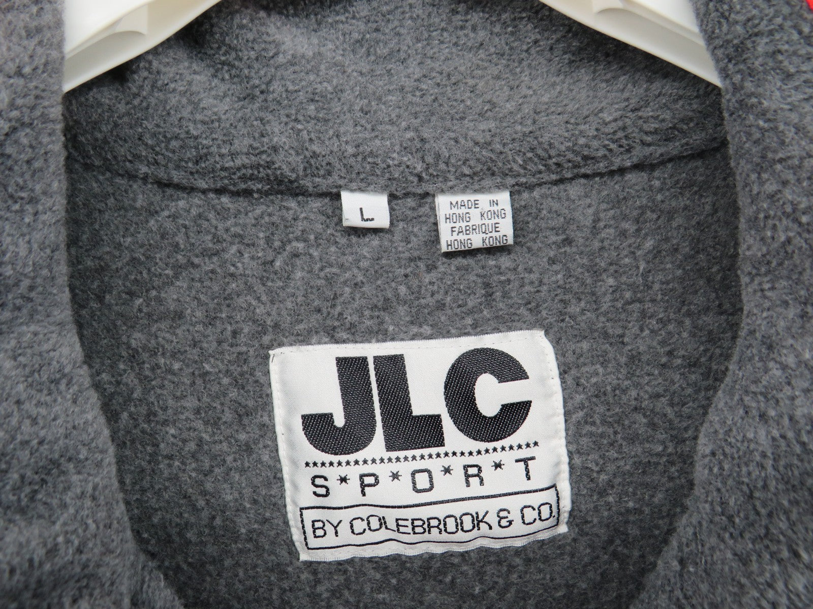 JLC Sport By Colebrook & Co. Mens Fleece Qtr Zip Sleeve Heavy Pullover - Large