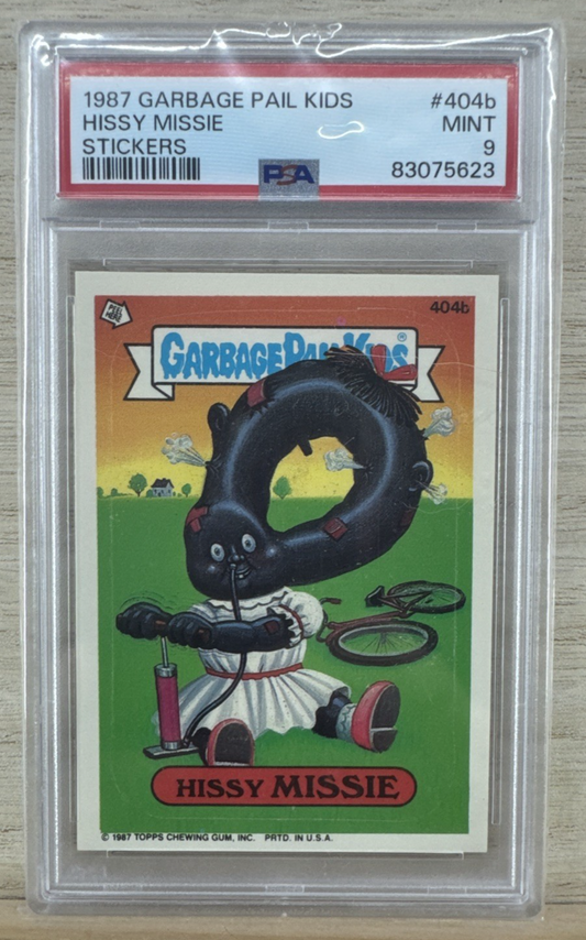 1987 GARBAGE PAIL KIDS - HISSY MISSIE 404b - PSA 9