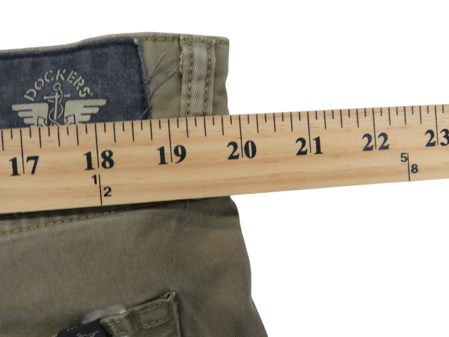 Dockers Pants Men's 38x32 Straight Khaki Chino Flat Front Zip Fly Casual W38 L32