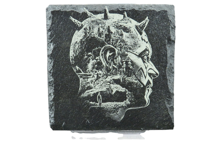 Laser Engraved Slate Coaster - SW2