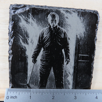 Laser Engraved Slate Coaster - MM (v.3)