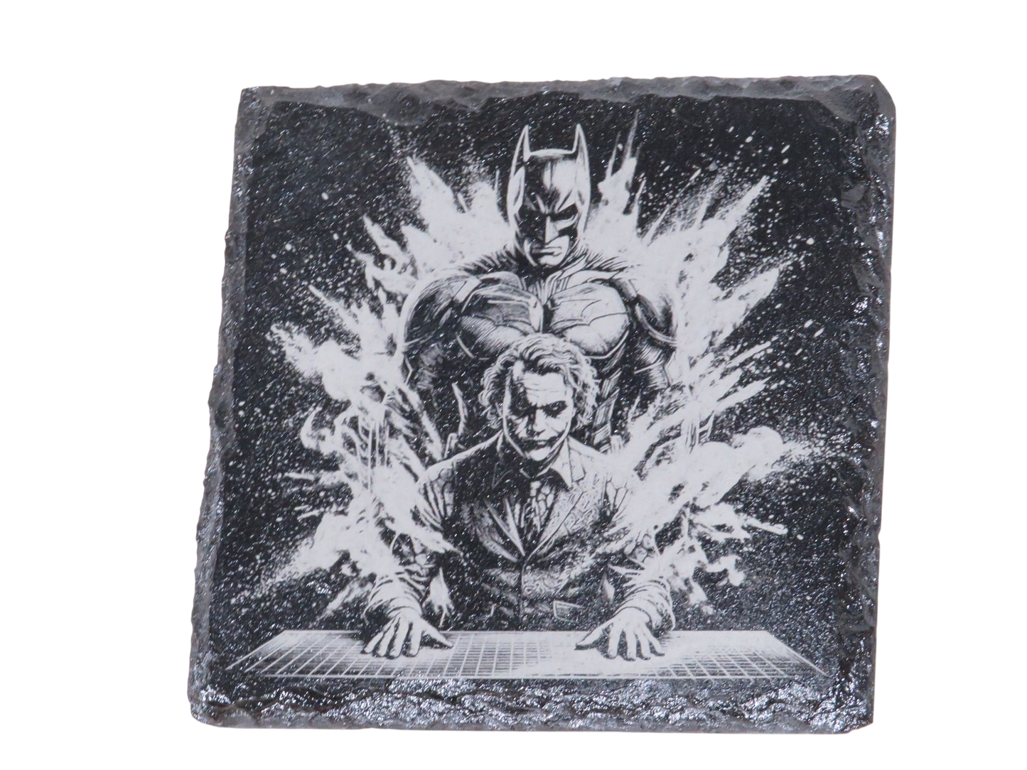 Laser Engraved Square Slate Coaster - BM7