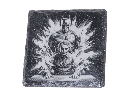 Laser Engraved Square Slate Coaster - BM7