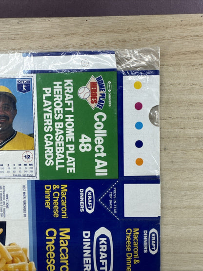 1987 Kraft Home Plate Heroes Never Folded Panel - Wally Joyner Tony Pena4