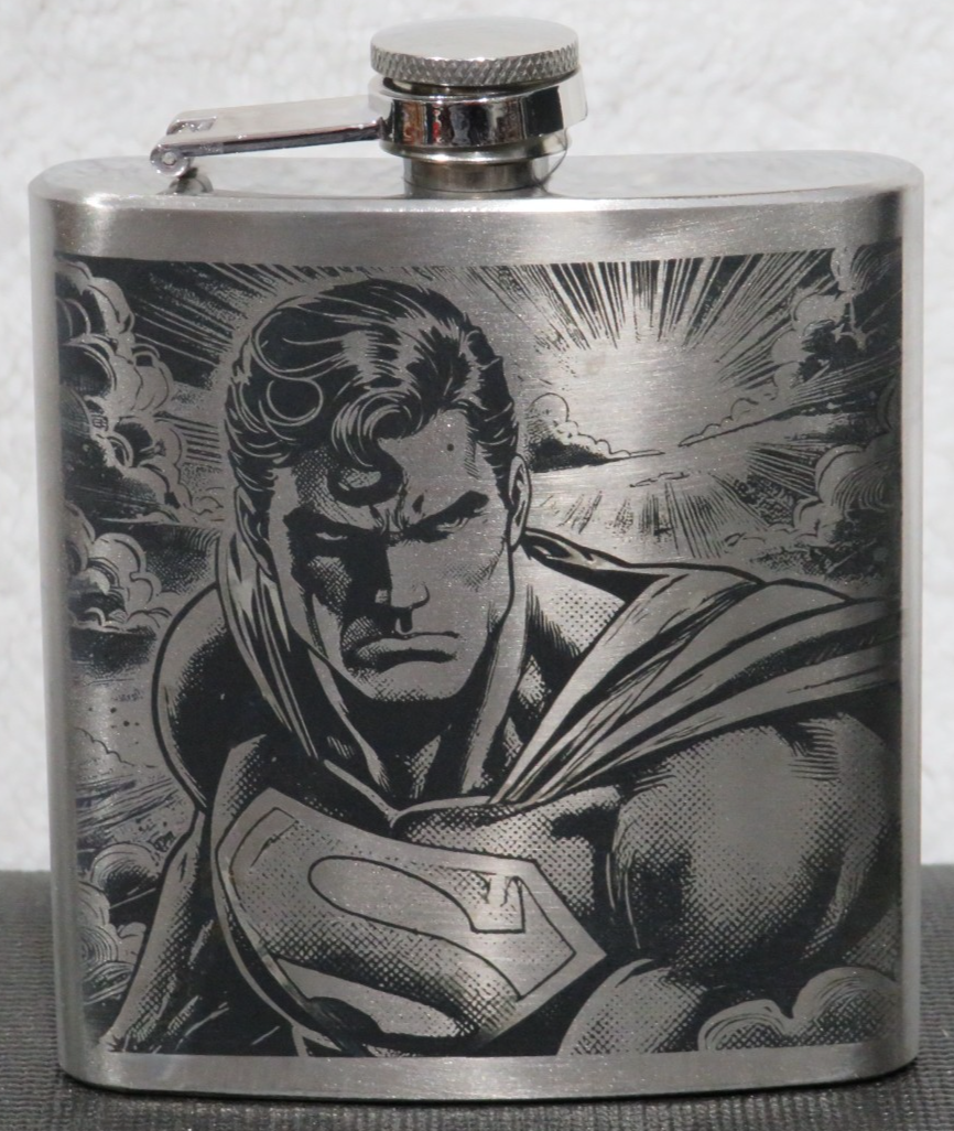 Laser Engraved Stainless Steel Flask - SM3