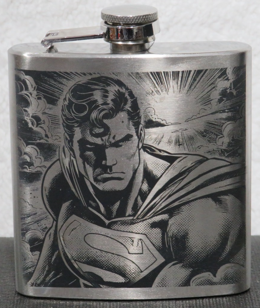 Laser Engraved Stainless Steel Flask - SM3