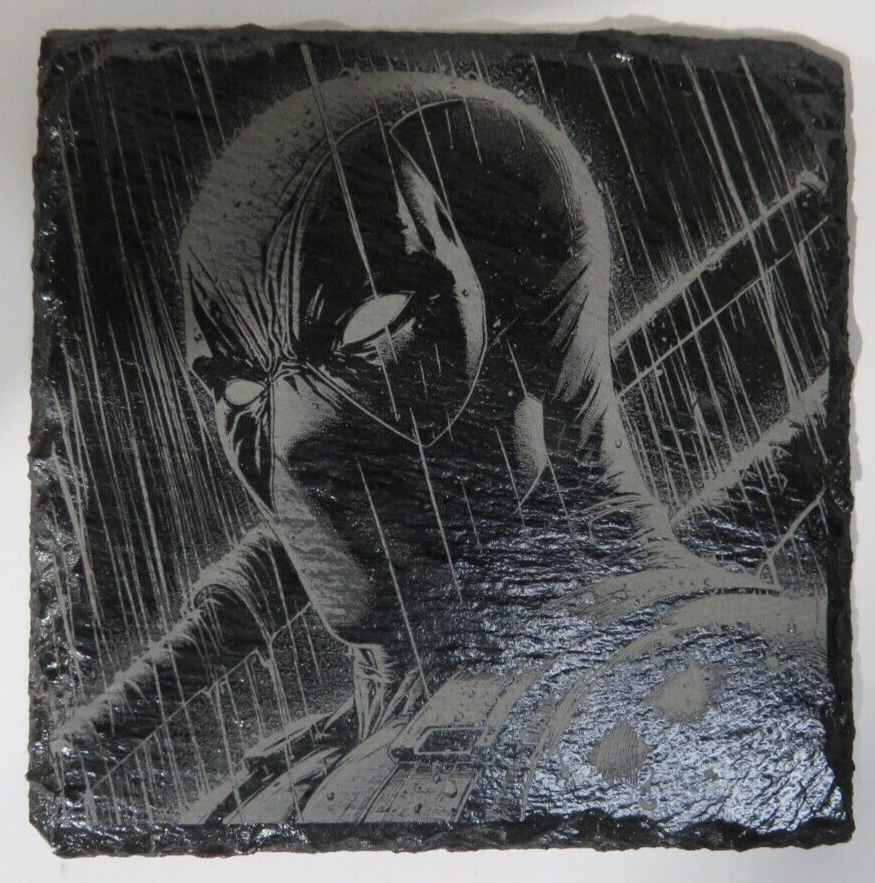 Laser Engraved Slate Coaster - D