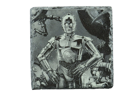 Laser Engraved Slate Coaster - SW1