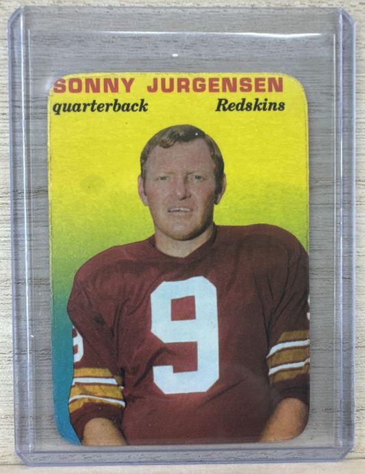 1970 TOPPS Glossy - NFL FOOTBALL CARD - #20 OF 33 SONNY JURGENSEN