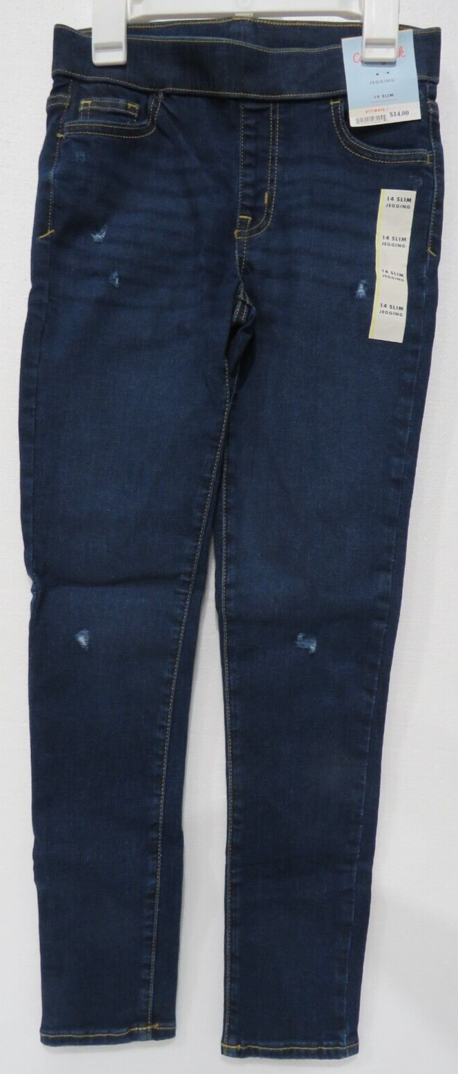 Cat & Jack Girls' Size 14 Slim Mid-Rise Pull-On Jeggings
