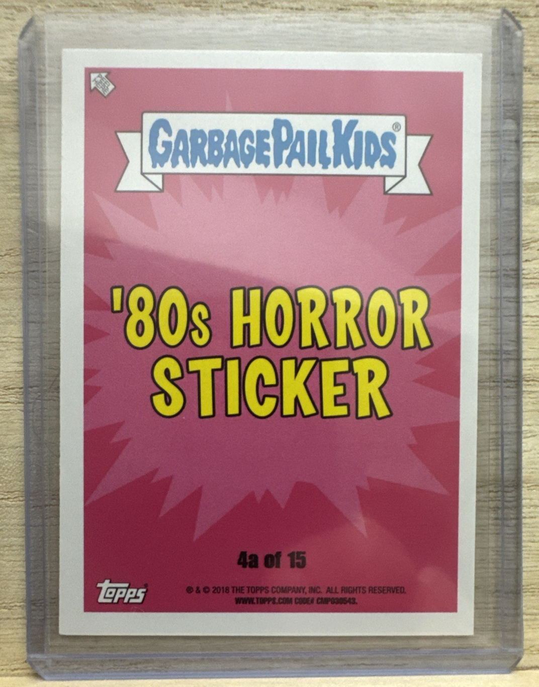 2018 Topps Garbage Pail Kids - Beetle Bruce