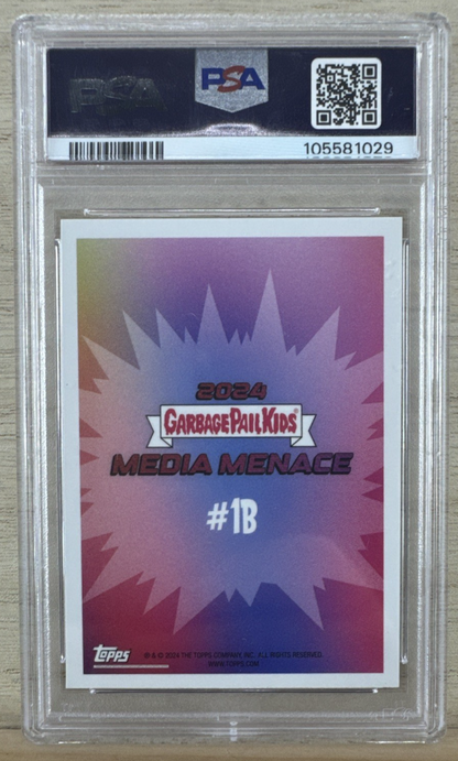 2024 Garbage Pail Kids Media Menace - Billy/Eddie/Tessie #1b - PSA 8