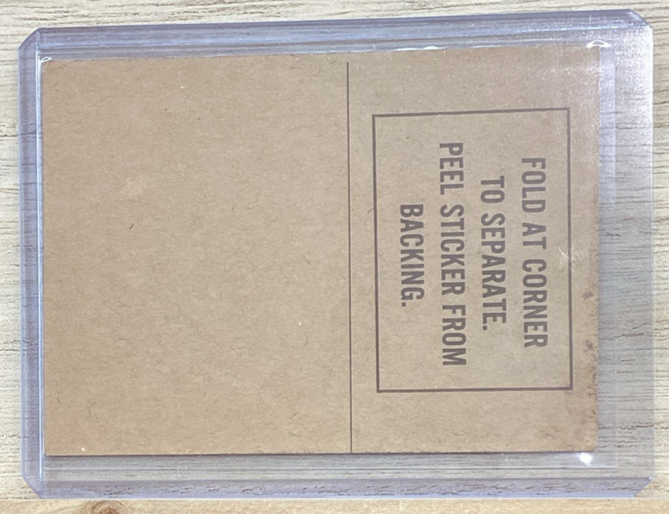 1974 Fleer Sticker Card - Barber Car - GEORGE BARRIS KUSTOM CARS