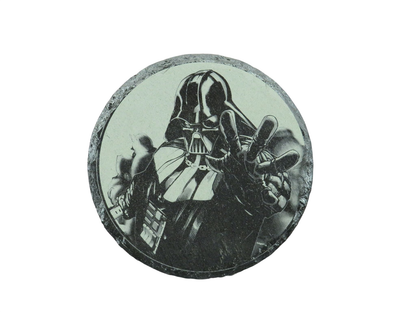 Laser Engraved Round Slate Coaster - SW3