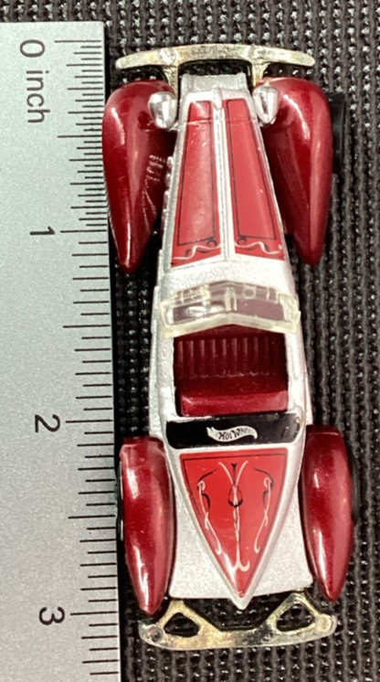 1978 Hot Wheels Silver and Red Roadster Diecast Car