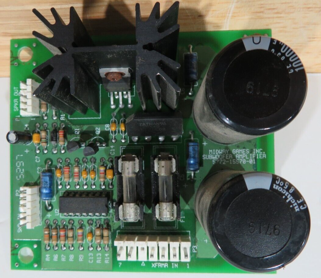 Midway Games Subwoofer Amp PCB 5772-15570-01