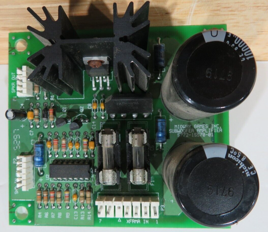Midway Games Subwoofer Amp PCB 5772-15570-01