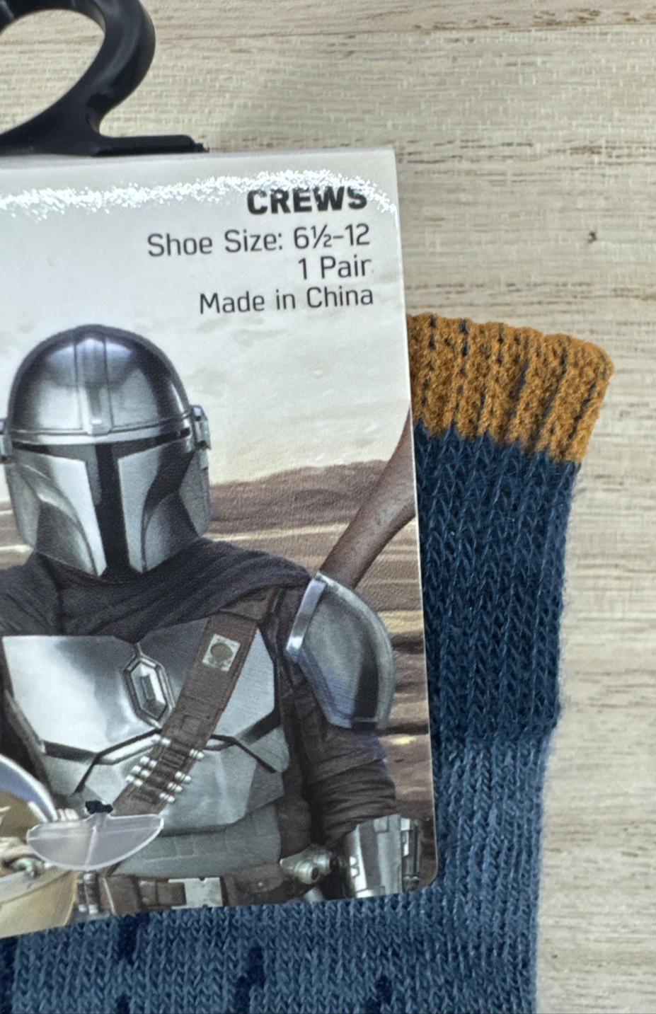 Star Wars The Mandalorian Socks - 1 Pair - Shoe Size 6.5-12
