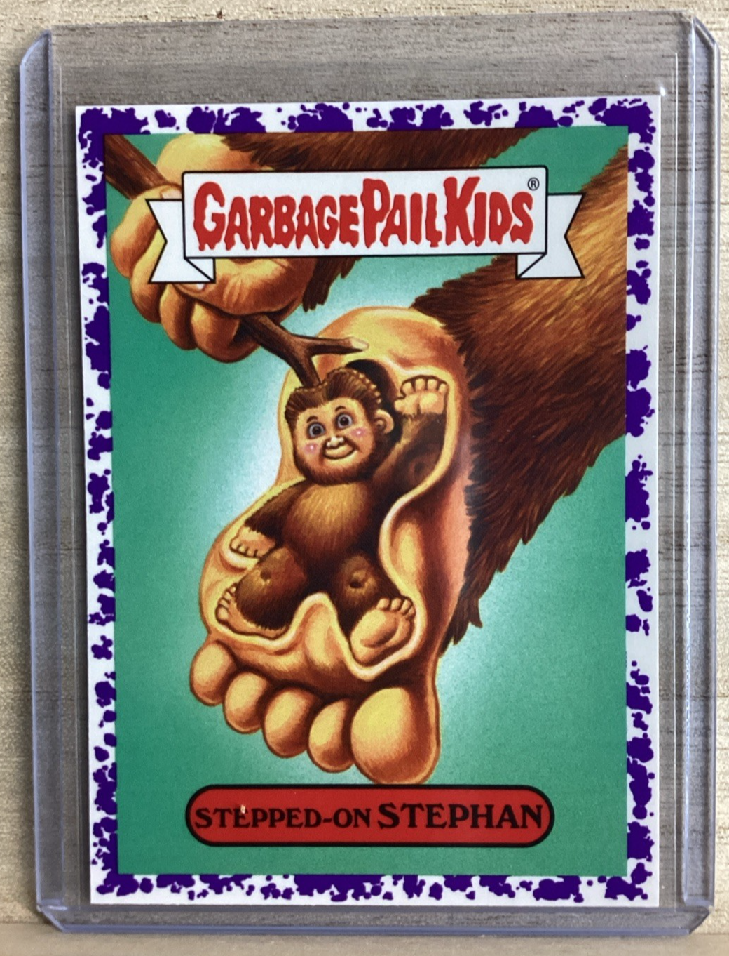 2018 Garbage Pail Kids - Stepped on Stephan - Purple