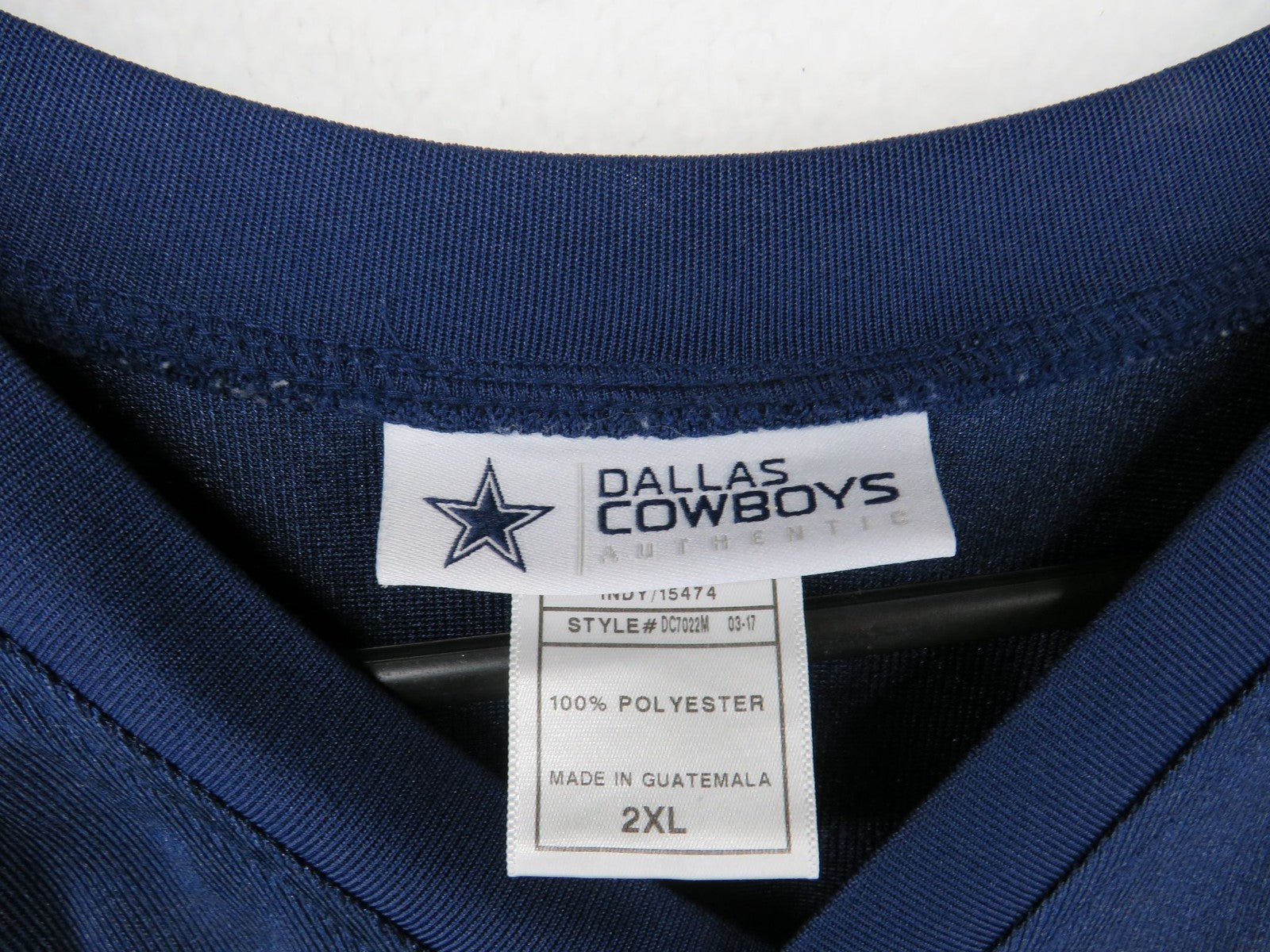 Dallas Cowboys Authentic Apparel Jersey - Men's 2XL - Dak Prescott #4