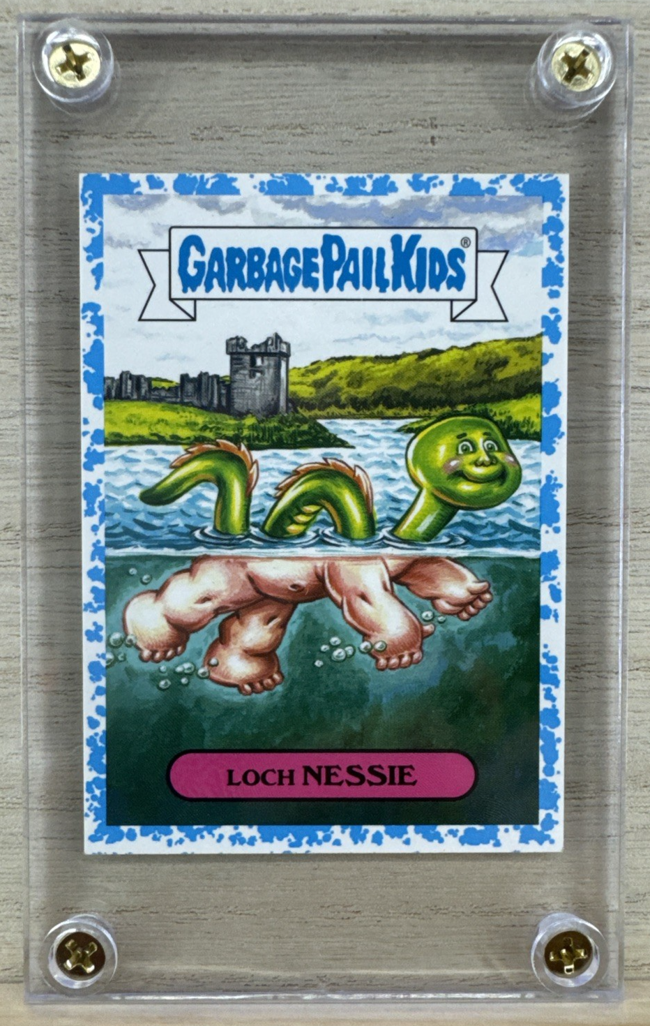 2018 Topps Garbage Pail Kids - LOCH NESSIE - Blue 58/99