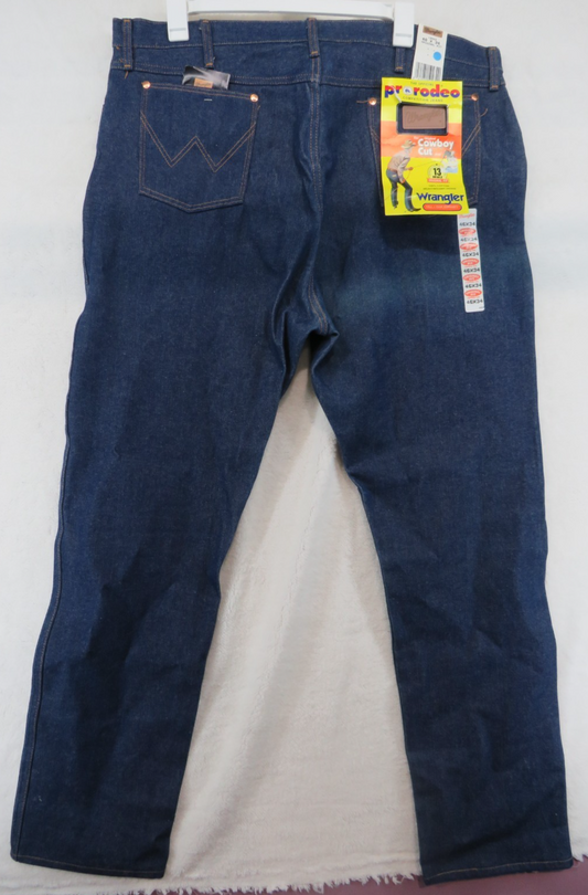 Wrangler Pro Rodeo Cowboy Cut Blue Jean 46x34 Original Fit 100% Cotton 13MWZ