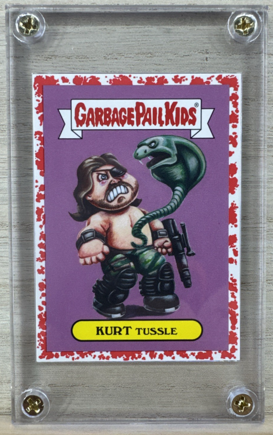 2018 Topps Garbage Pail Kids - Kurt Tussle - Red 19/75