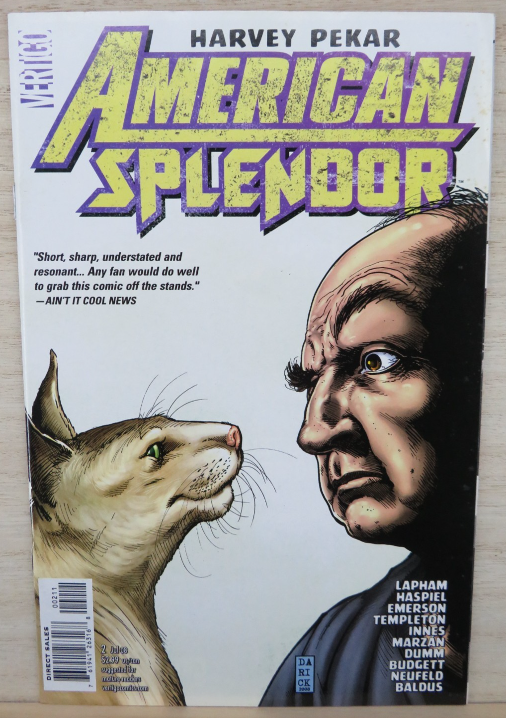 American Splendor #2 - 2008 Vertigo Comic