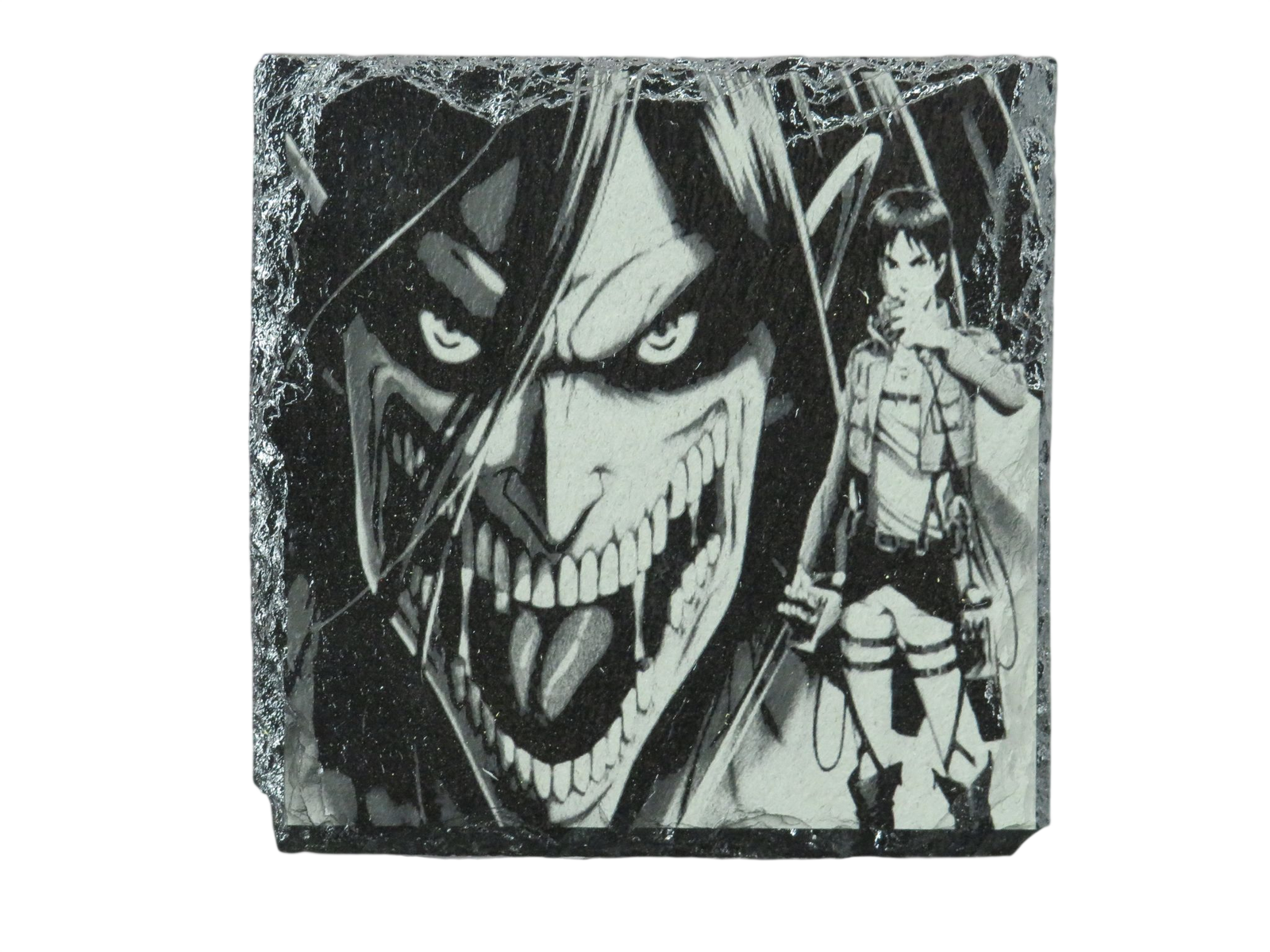 Laser Engraved Slate Coaster - AN2
