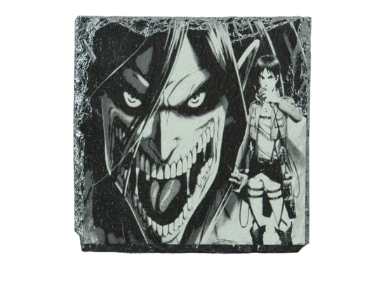 Laser Engraved Slate Coaster - AN2