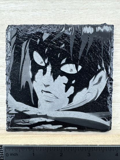 Laser Engraved Slate Coaster - AOT - Levi