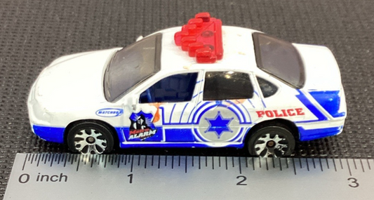 1999 Matchbox Chevrolet Impala Police Car White/Blue