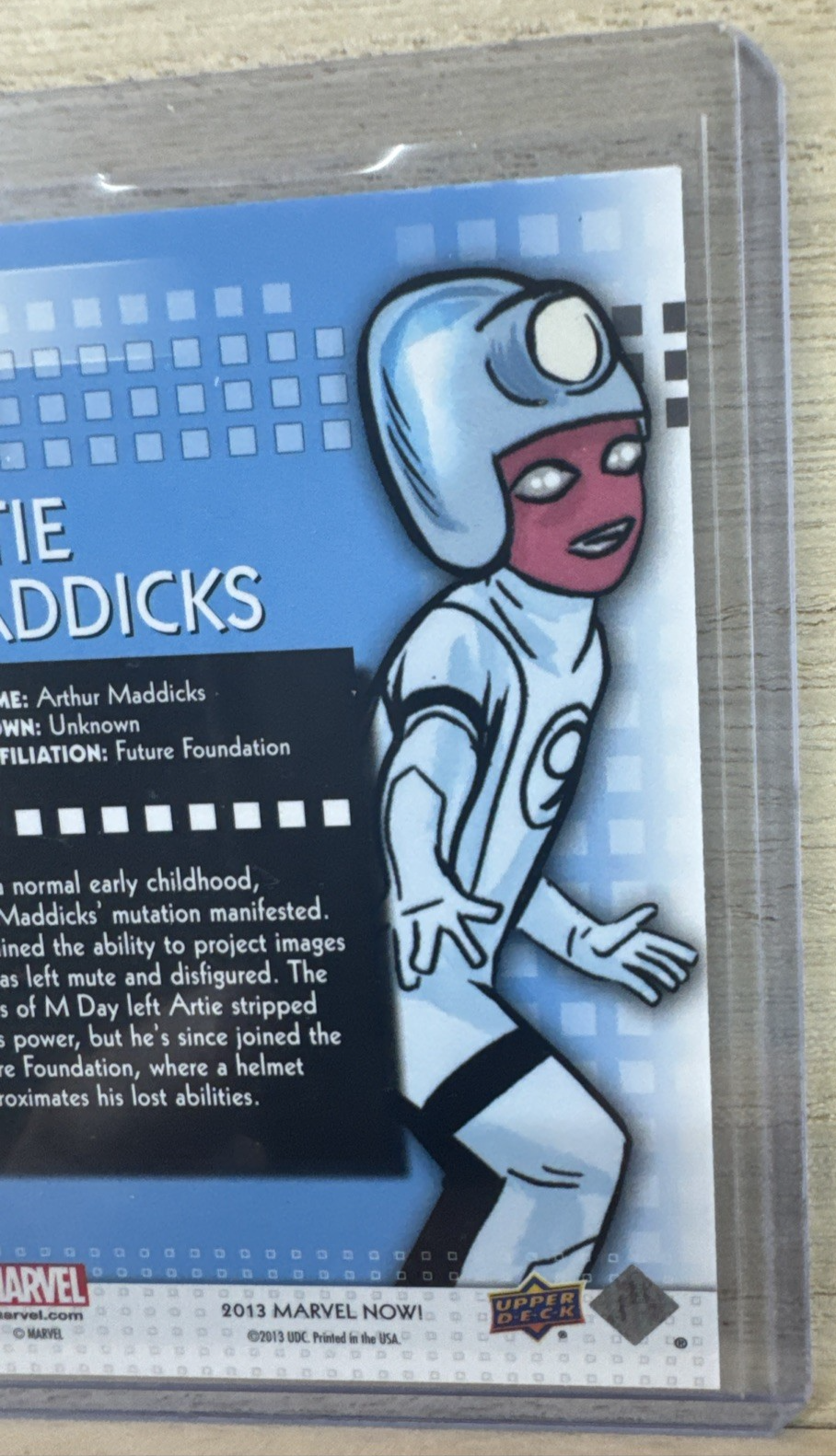 2013 Upper Deck Marvel Now SILVER - #7 Artie Maddicks
