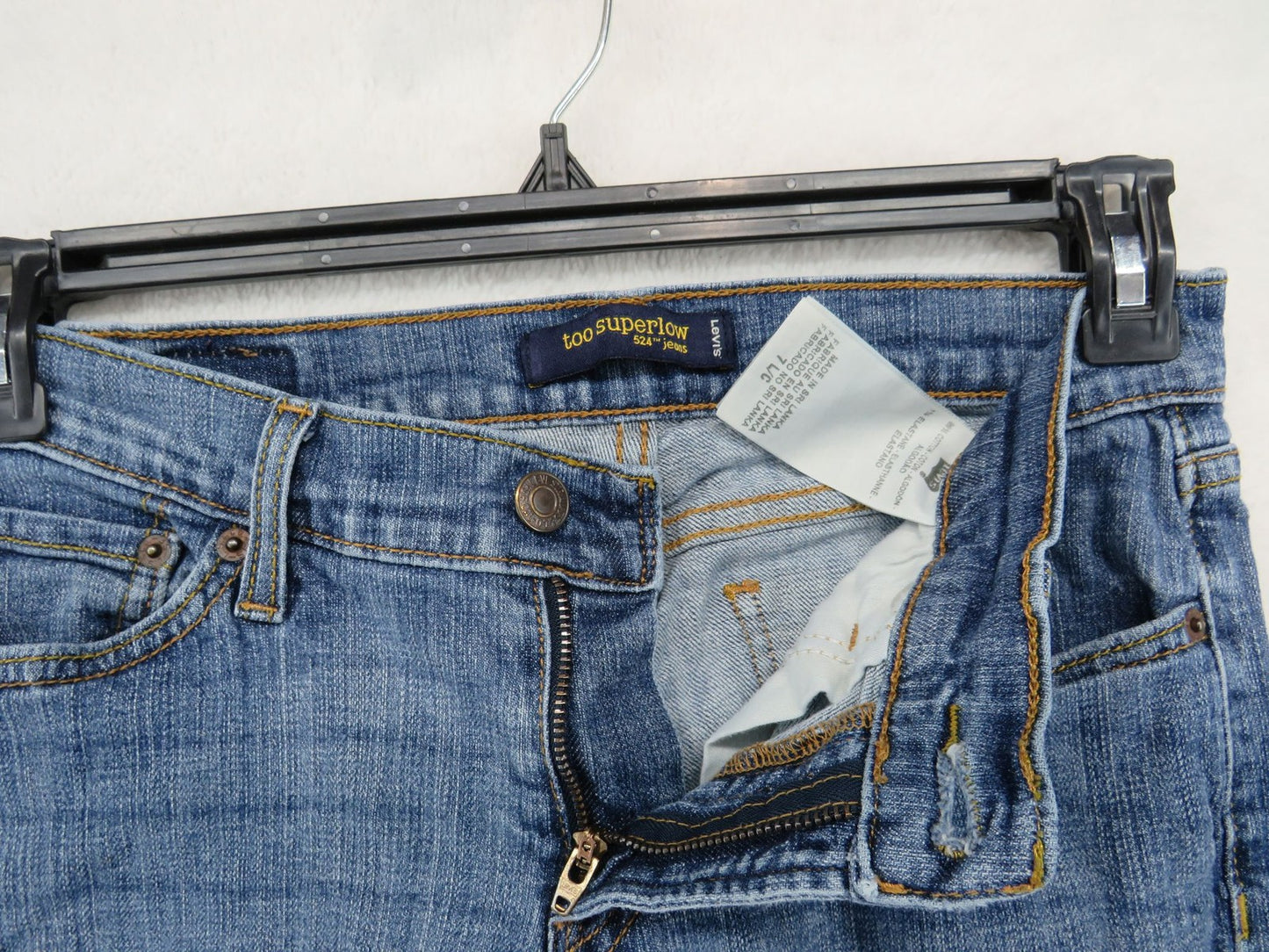 Levis Too Superlow 524 Jeans Women's 7 L/C