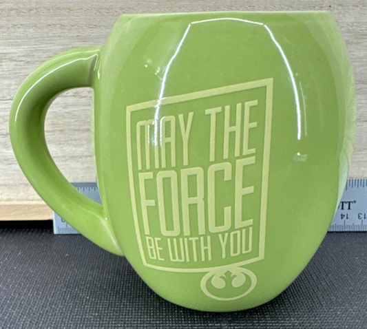 Star Wars Yoda Coffee Mug - May The Force Be With You - 16 Oz. 4.5” Tall - 2013