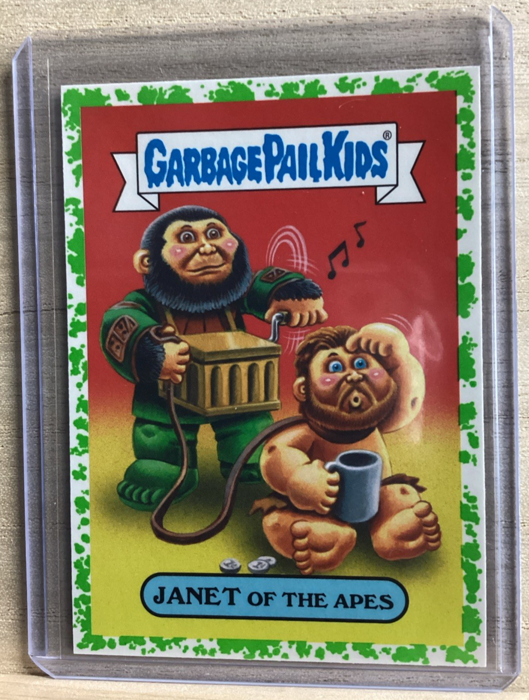 2018 Topps Garbage Pail Kids - Janet of the Apes - Green