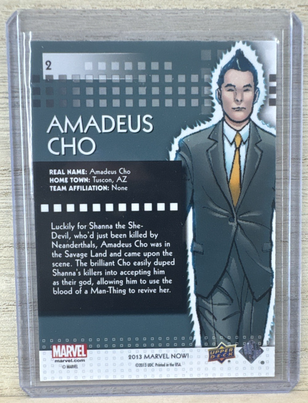 2013 Upper Deck Marvel Now SILVER - #2 Amadeus Cho